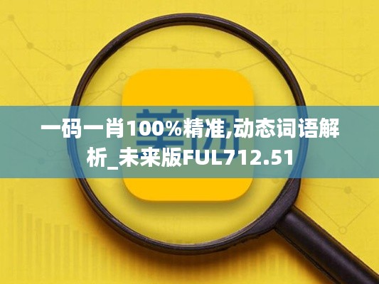 一码一肖100%精准,动态词语解析_未来版FUL712.51