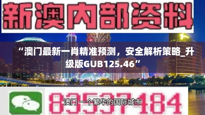 “澳门最新一肖精准预测,安全解析策略_升级版GUB125.46”