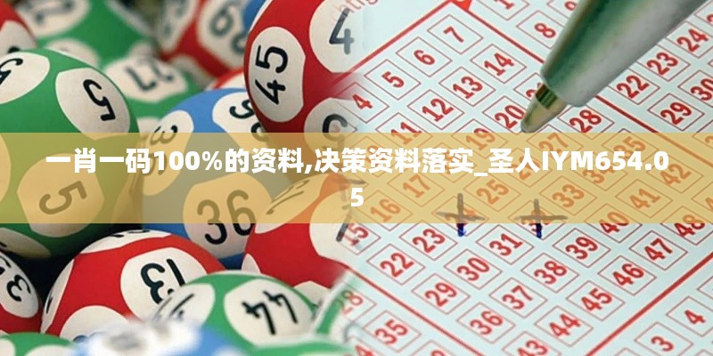 一肖一码100%的资料,决策资料落实_圣人IYM654.05