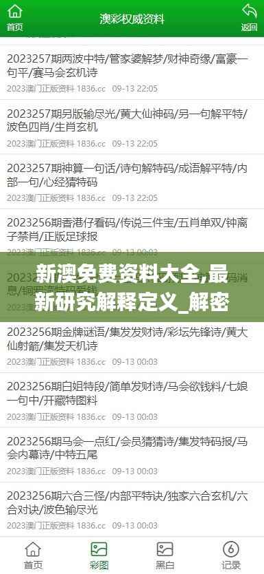 新澳免费资料大全,最新研究解释定义_解密版QWS305.88