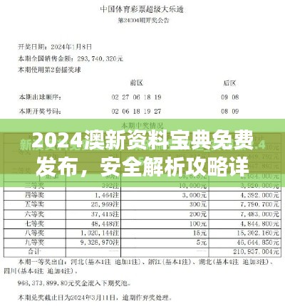 2024澳新资料宝典免费发布,安全解析攻略详解——水晶版NZG805.38