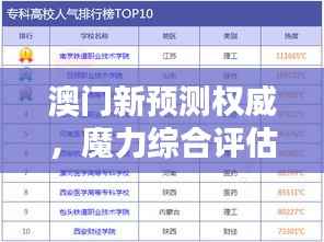 澳门新预测权威,魔力综合评估标准YWZ87.24版
