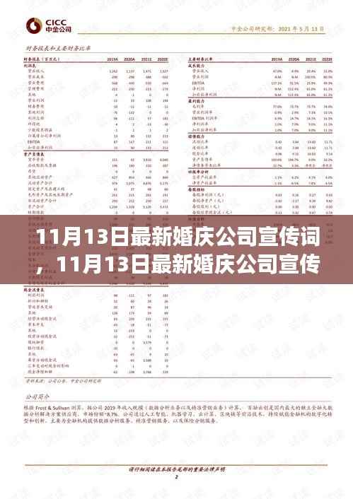 梦幻婚礼无忧打造,11月13日最新婚庆公司宣传词及一站式服务介绍