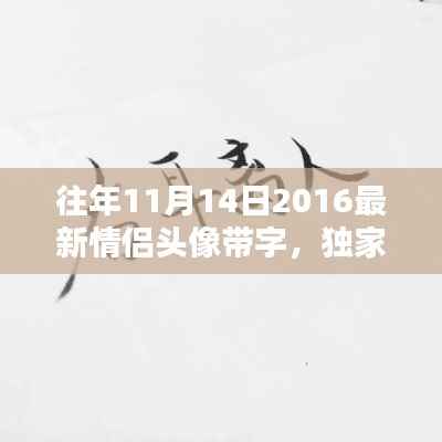 独家珍藏!往年情侣头像带字精选,浪漫满溢的往年小红书情侣头像回顾