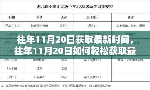 往年11月20日获取最新时间的方法和策略
