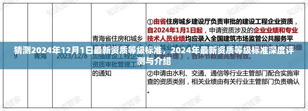 深度解读,预测与评测2024年最新资质等级标准