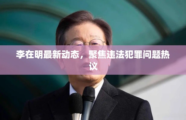 李在明最新动态,聚焦违法犯罪问题热议