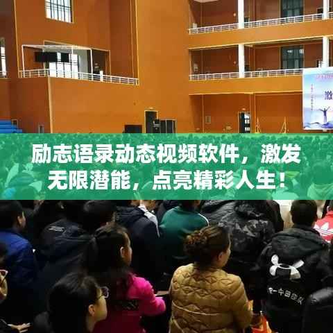励志语录动态视频软件,激发无限潜能,点亮精彩人生!