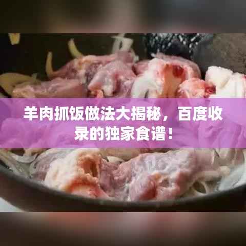羊肉抓饭做法大揭秘,百度收录的独家食谱!